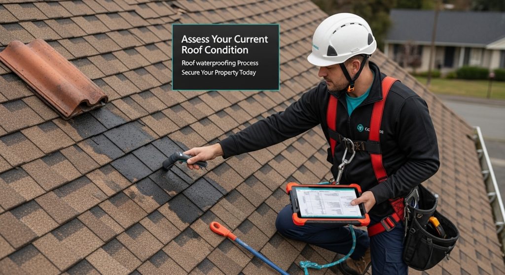 roof waterproofing process inspection