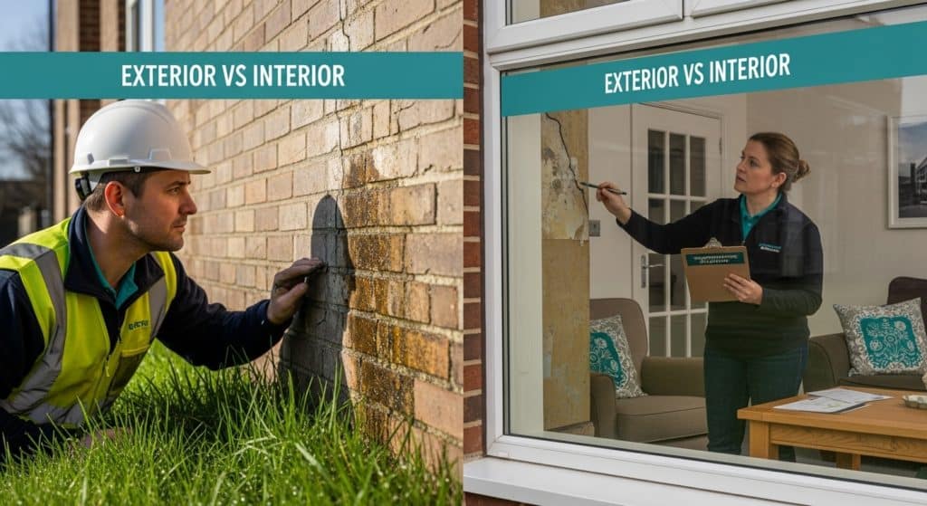exterior vs interior waterproofing