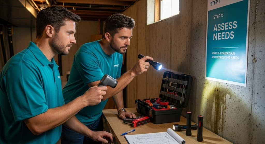 waterproofing contractor home assessment