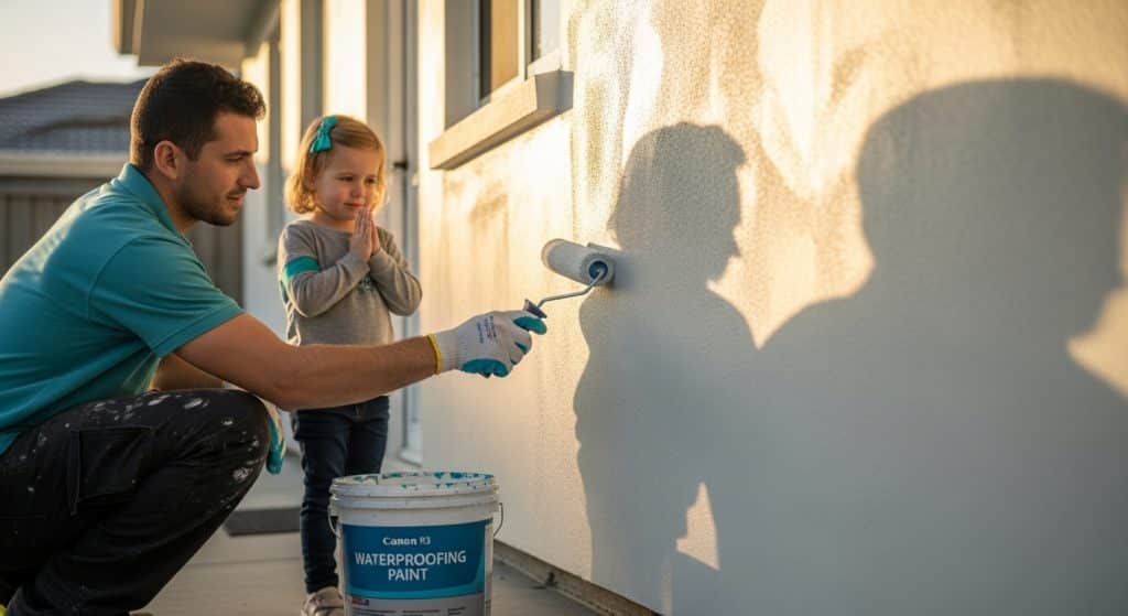 waterproofing paint application