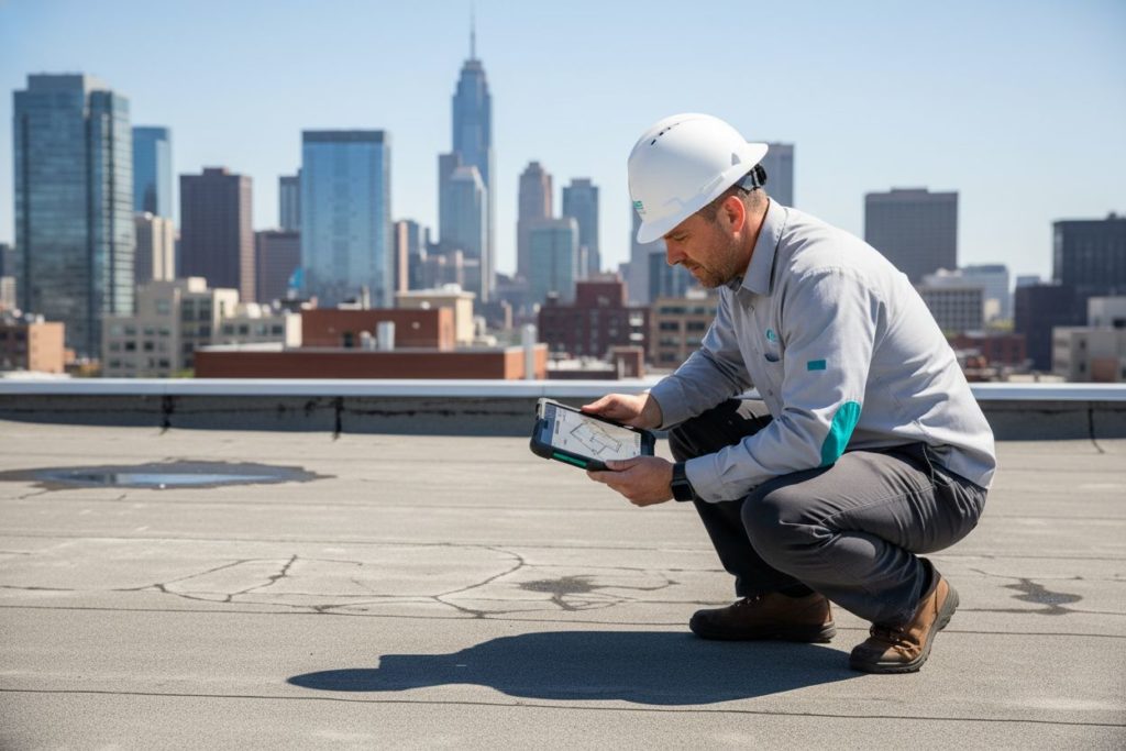 roof inspection professional