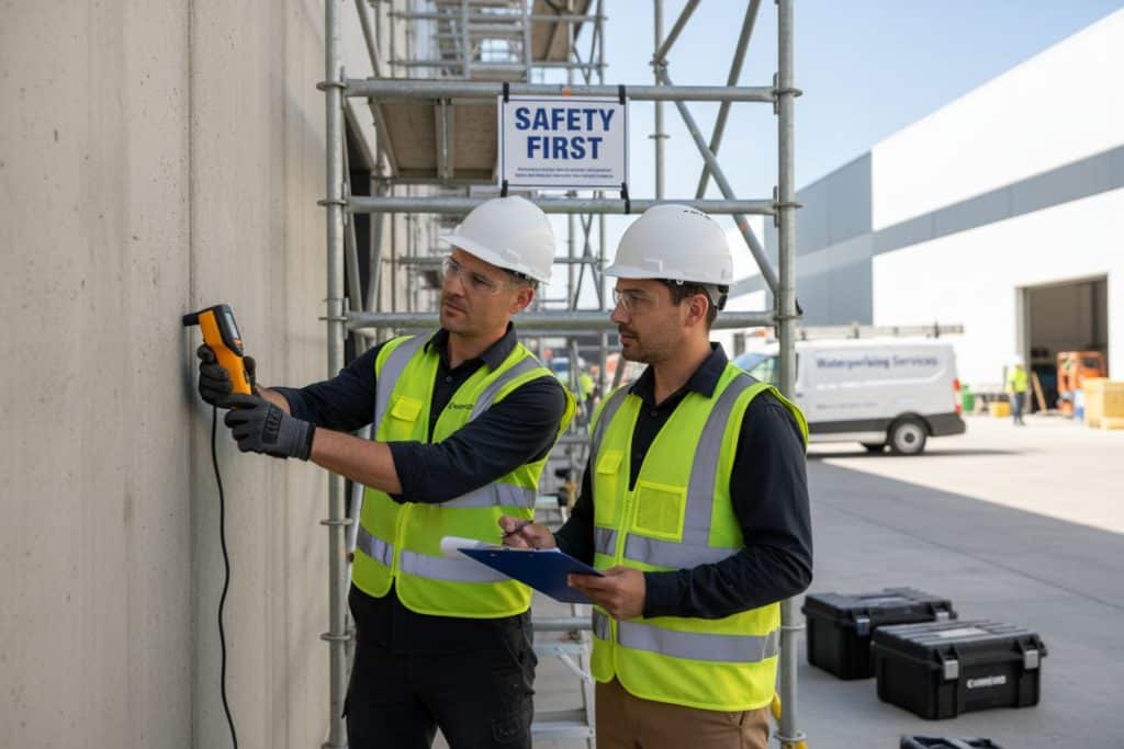 commercial building waterproofing inspection