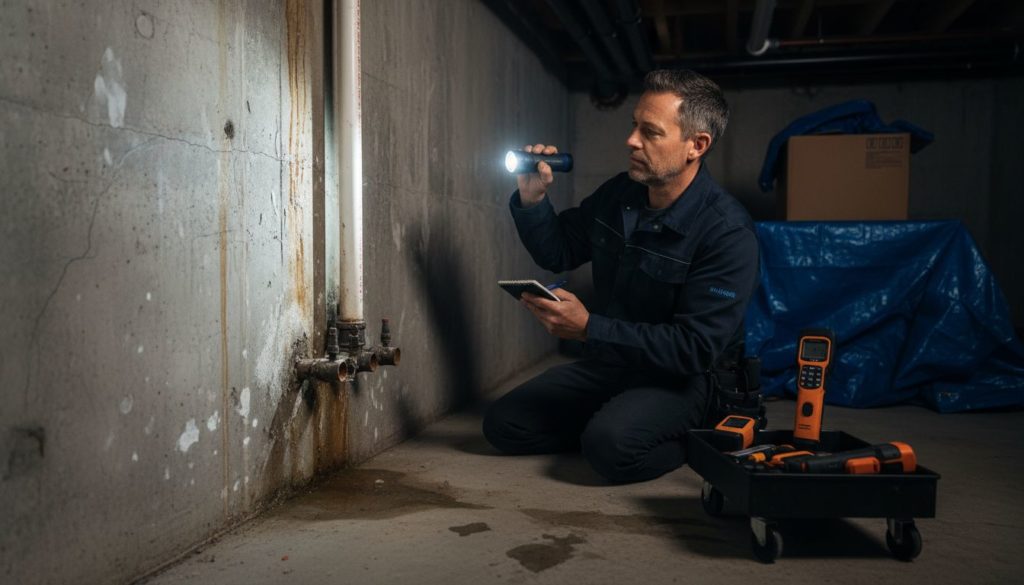 basement inspection moisture