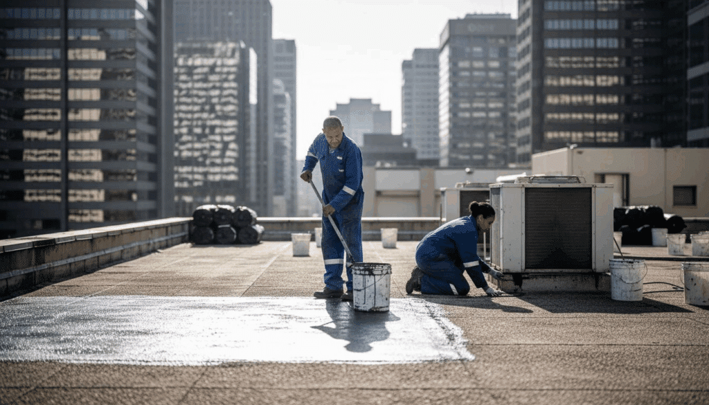 Image showcasing 7 Proven Examples of Commercial Waterproofing for Buildings