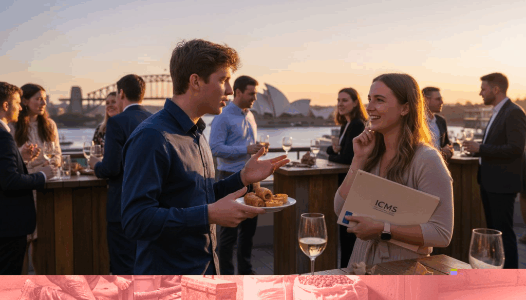Worker installing basement drainage pipes